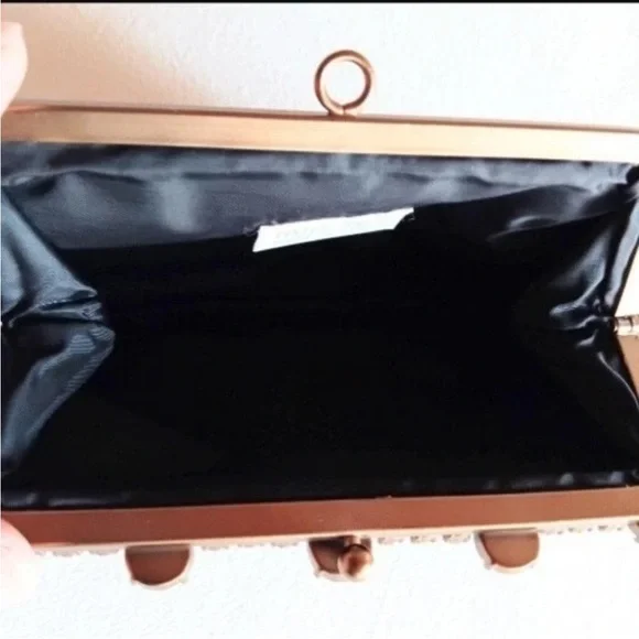 Miu Miu Black Clutch with Crystal Accents - Picture 6 of 9